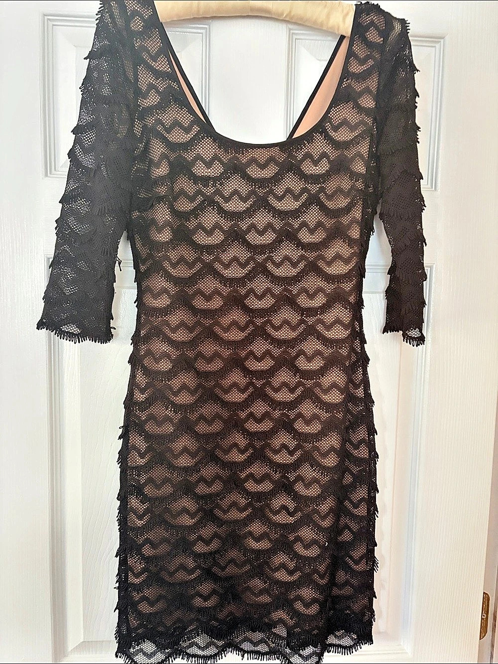 GUESS Black Lace Mini Dress Like New